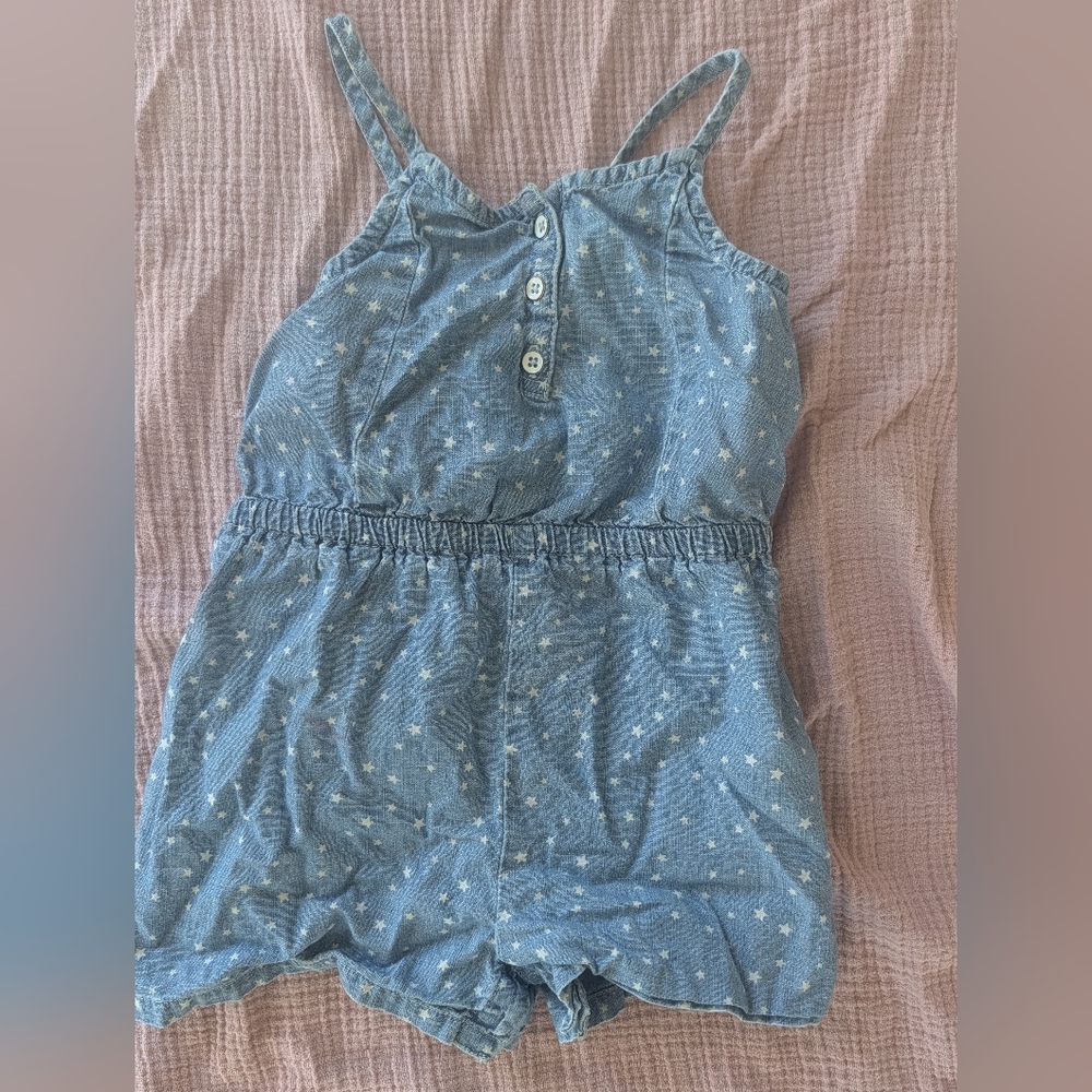 Blue Starry Kids Romper
